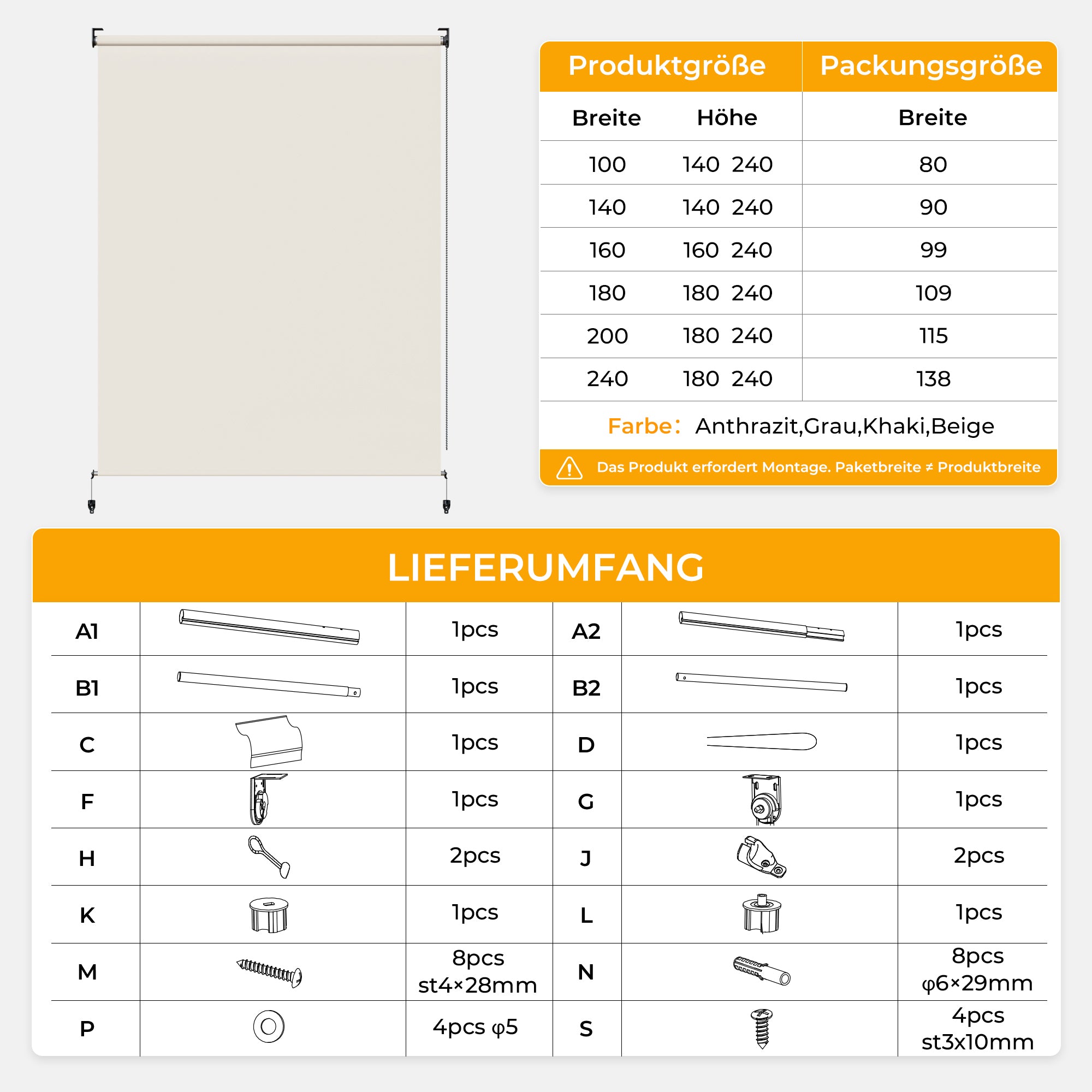 Außenrollo Senkrechtmarkise
