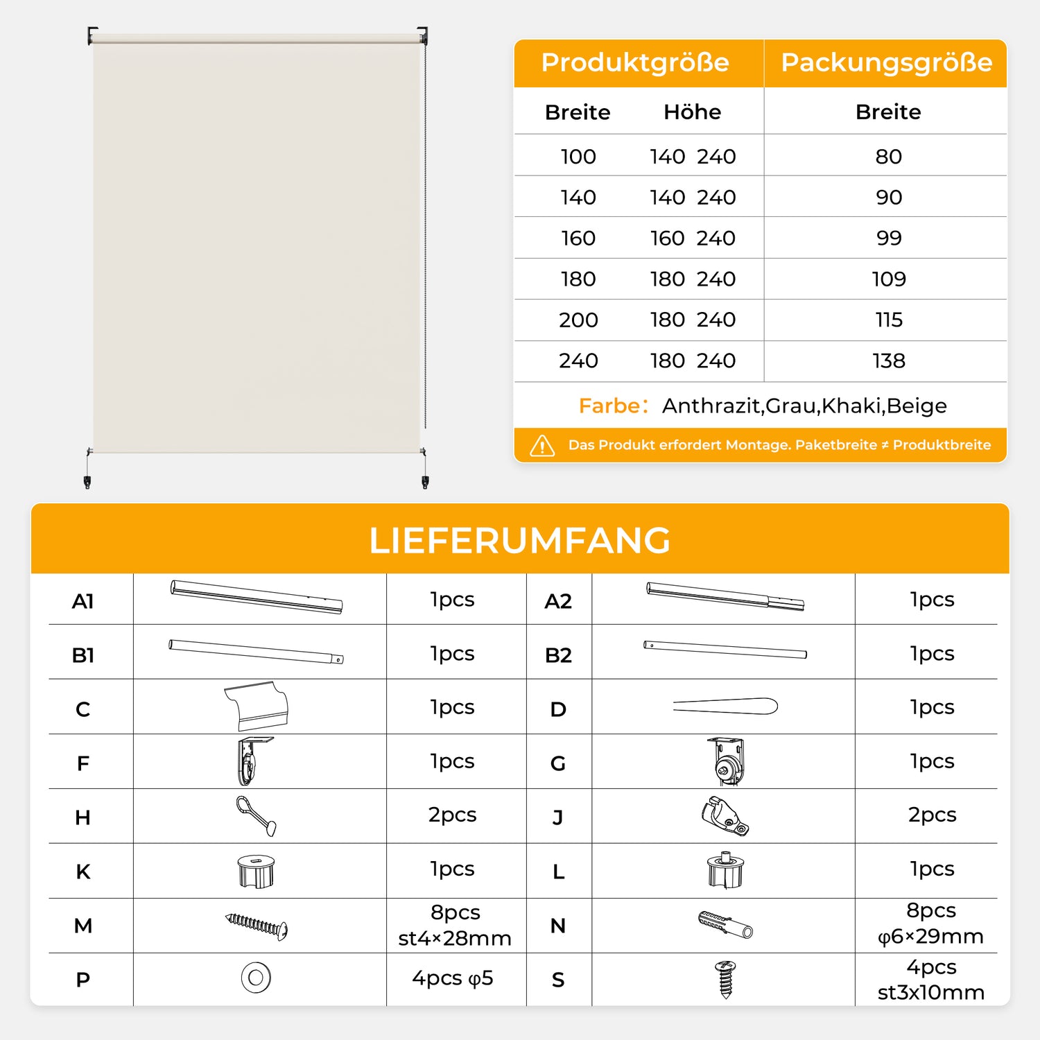 Außenrollo Senkrechtmarkise