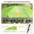 HOMEDEMO Sonnenschirm Strandschirm mit Bodenhülse, Gartenschirm Marktschirm,UV50+