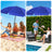 HOMEDEMO Sonnenschirm Strandschirm mit Bodenhülse, Gartenschirm Marktschirm
