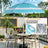 Alu-Sonnenschirm 360° Neigbar|Gartenschirm Marktschirm|UV50+ Schutz
