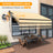 HOMEDEMO Gelenkarmmarkise Markise mit Handkurbel,Sonnenmarkise Terrassenmarkise Winkel Einstellung(5-60°)