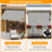 HOMEDEMO Klemmmarkise mit einstellbarer Handkurbel
