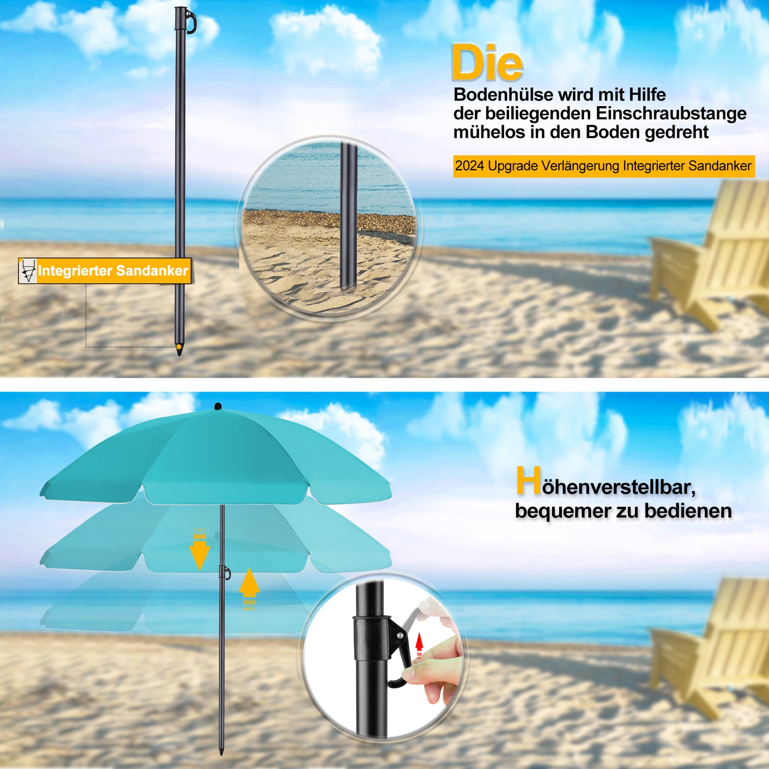 Homedemo Kleiner Strandschirm