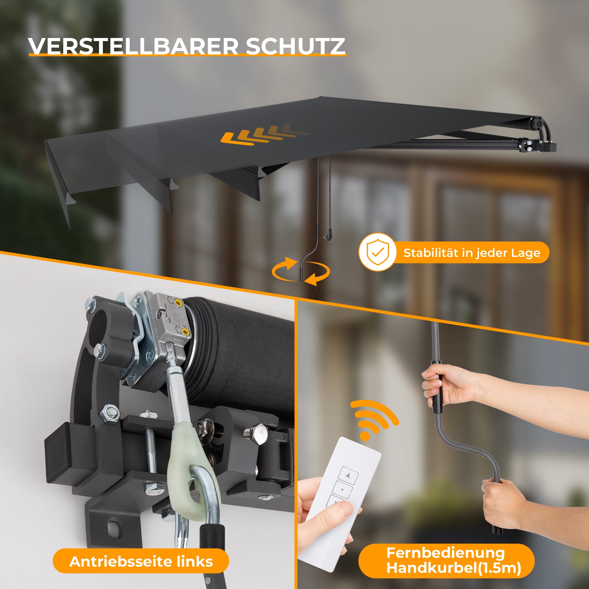 Elektrische Gelenkarmmarkise