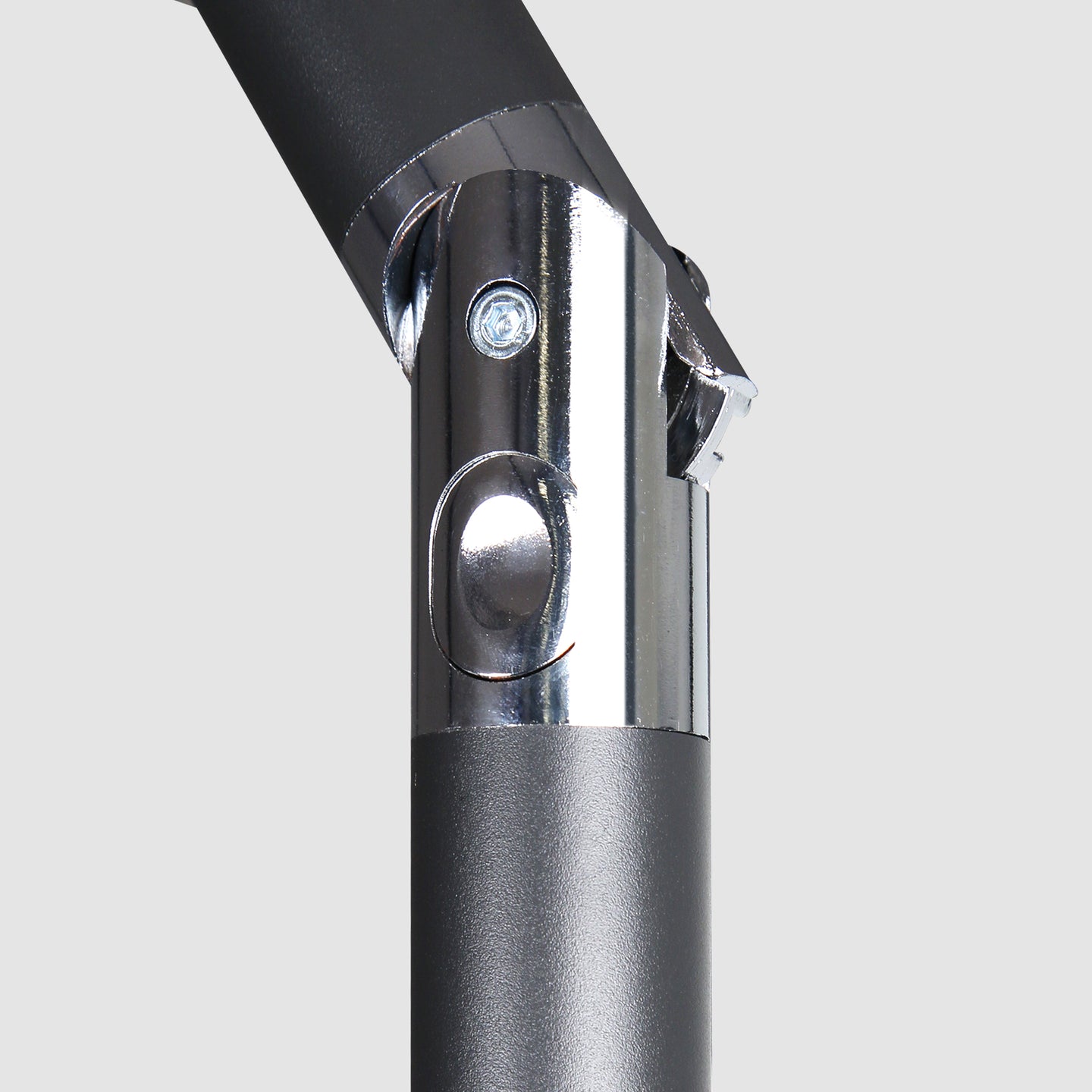 Enlarged swivelling point on the umbrella pole