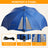 Strandmuschel mit Sonnendach 3-in-1 Sonnenschirm,Strandmuschel Pop up mit Sonnendach Ø 290cm, UV50+