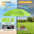 HOMEDEMO Sonnenschirm Strandschirm mit Bodenhülse, Gartenschirm Marktschirm