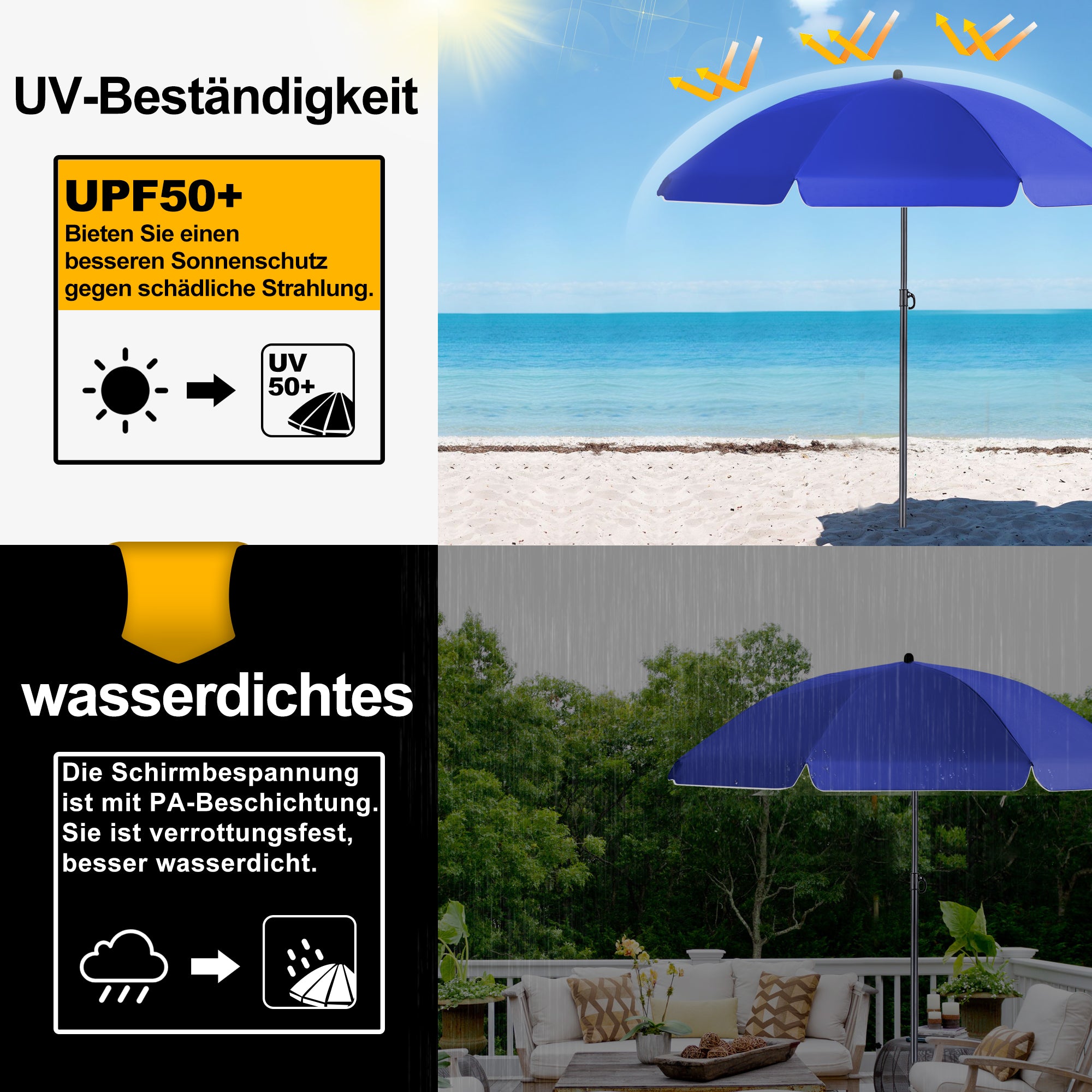 Homedemo Kleiner Strandschirm