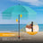 HOMEDEMO Sonnenschirm Strandschirm mit Bodenhülse, Gartenschirm Marktschirm,UV50+