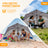 Strandmuschel mit Sonnendach 3-in-1 Sonnenschirm,Strandmuschel Pop up mit Sonnendach Ø 290cm, UV50+