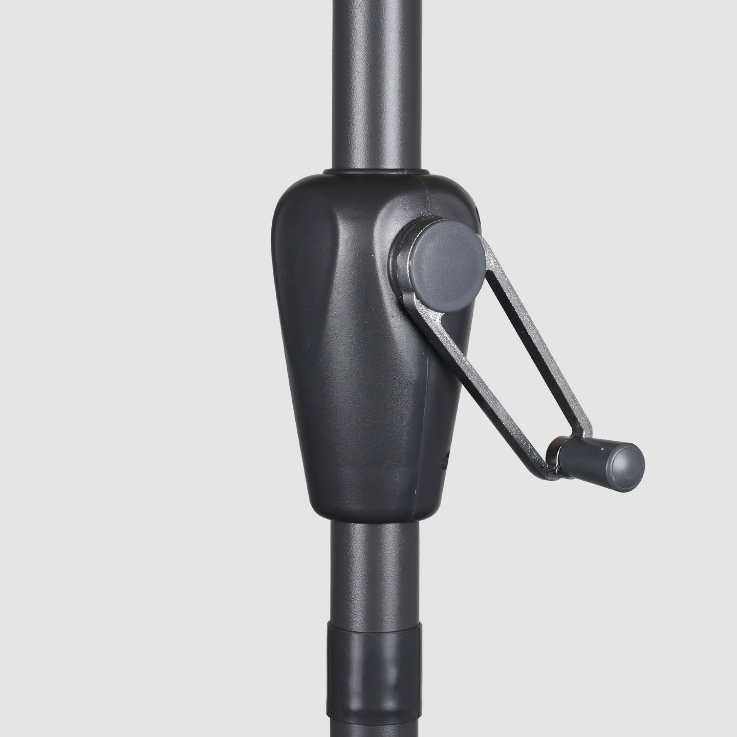 lack handle for adjusting the umbrella