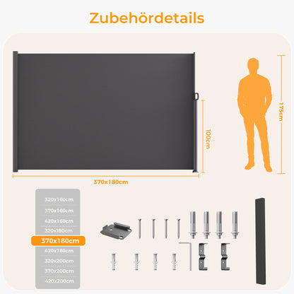 Ausziehbar Seitenmarkise