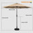 The high quality Khaki patio umbrella is 252cm high and has an opening diameter of 300cm.