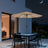 HOMEDEMO LED Gartenschirm mit Kurbel