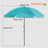High-quality, durable Turquoise  beach umbrella 205 cm high, 200 cm curved surface, 180 cm diameter