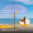 HOMEDEMO Sonnenschirm Strandschirm mit Bodenhülse, Gartenschirm Marktschirm
