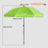 High-quality, durable Apple Green Stripes beach umbrella 205 cm high, 180 cm curved surface, 160 cm diameter