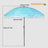 High-quality, durable Turquoise White stripes Stripes  beach umbrella 205 cm high, 200 cm curved surface, 180 cm diameter