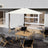 HOMEDEMO Rechteckiger Aluminium Gartenschirm