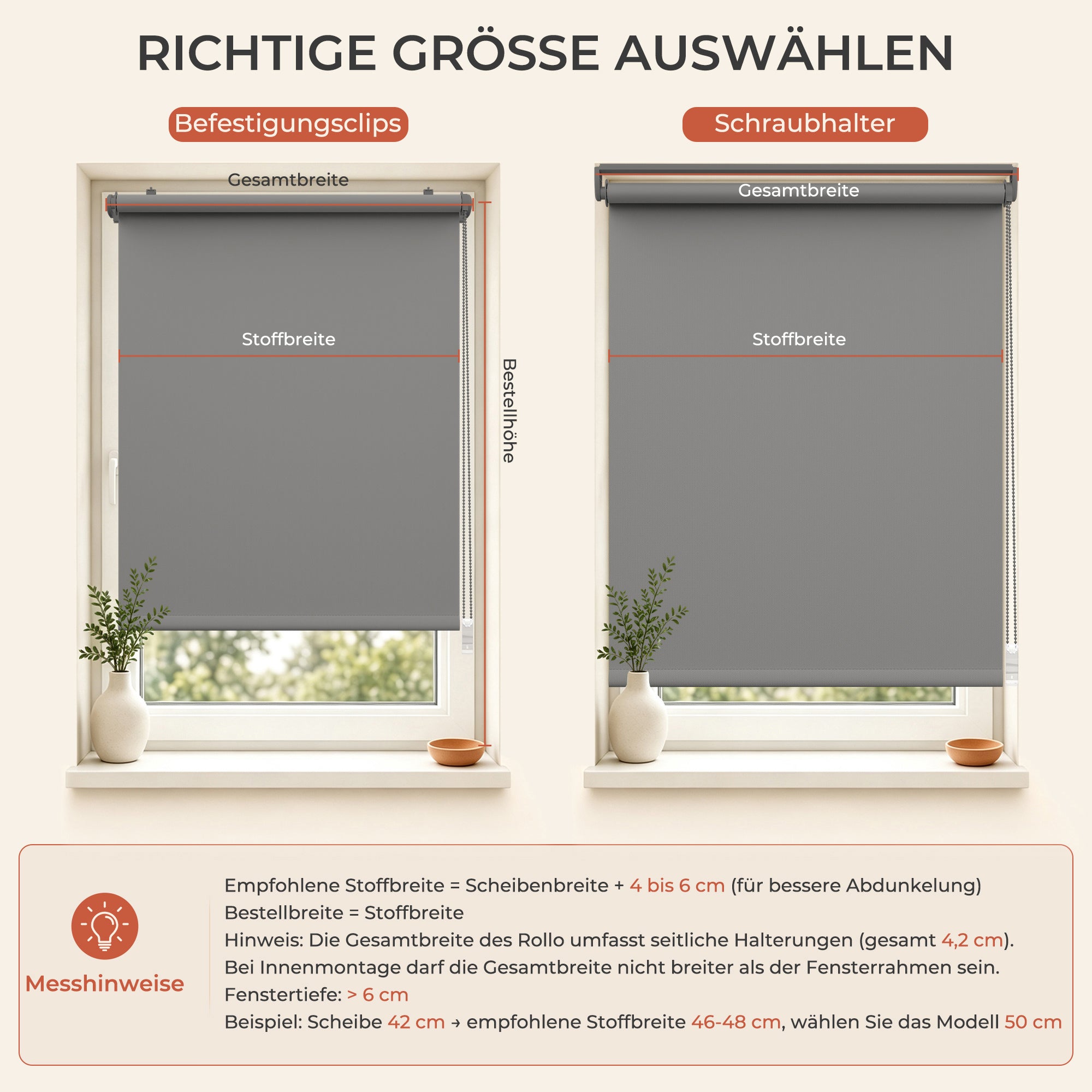HOMEDEMO Verdunklungsrollo ohne Bohren，Dunkelgrau，Hellblau，Dunkelblau
