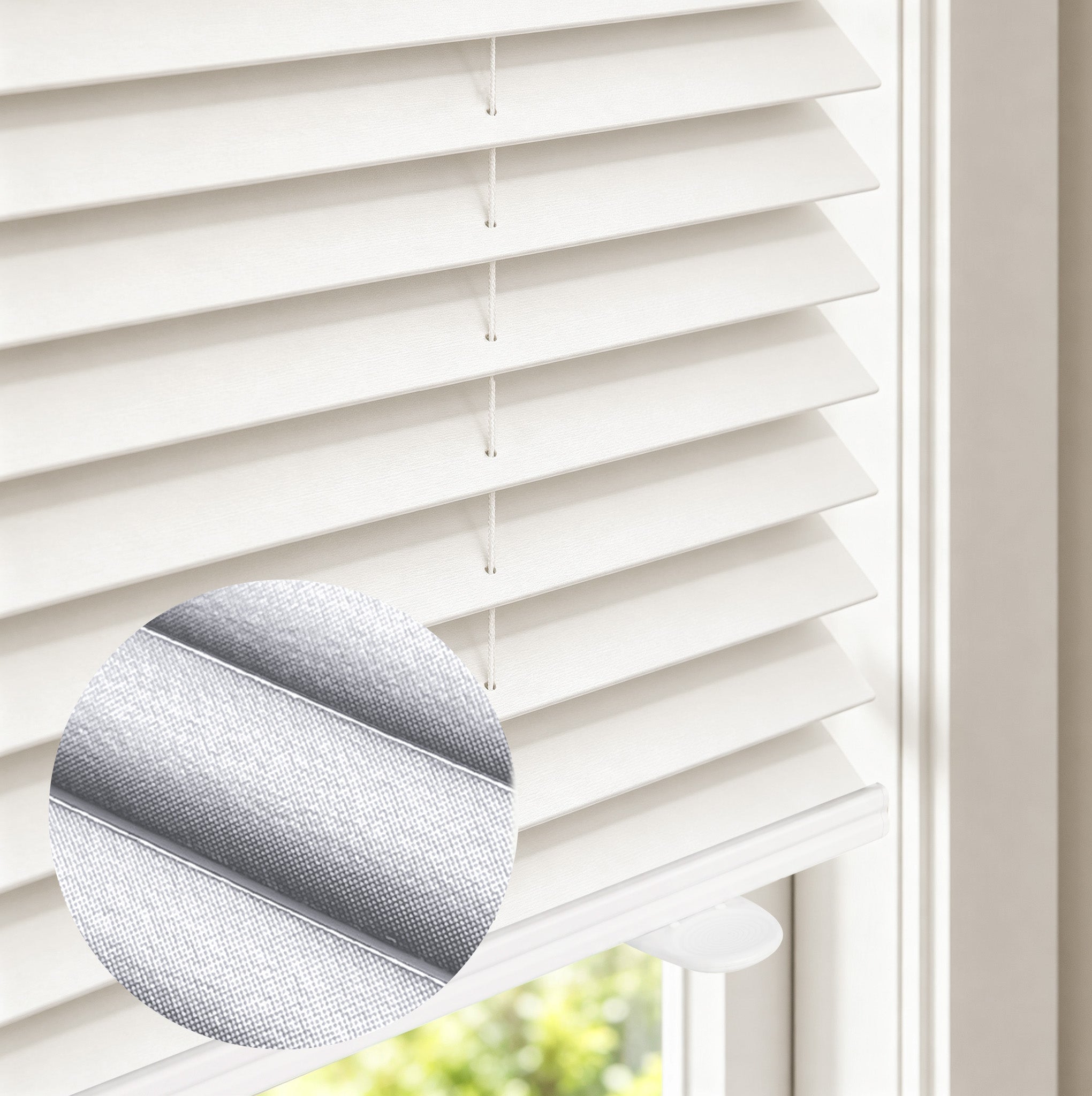 HOMEDEMO Plissee ohne Bohren, 100% lichtundurchlässiges Thermo Plisseerollo Klemmfix, Weiß, blickdichter Sicht- und Sonnenschutz für Fenster