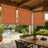HOMEDEMO PE Rollo Outdoor wetterfest, Sichtschutz Sonnenschutz, Bambus Look Rollo für Innen- und außenbereich Bambusrollo Jalousie