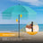 HOMEDEMO Sonnenschirm Strandschirm mit Bodenhülse, Gartenschirm Marktschirm