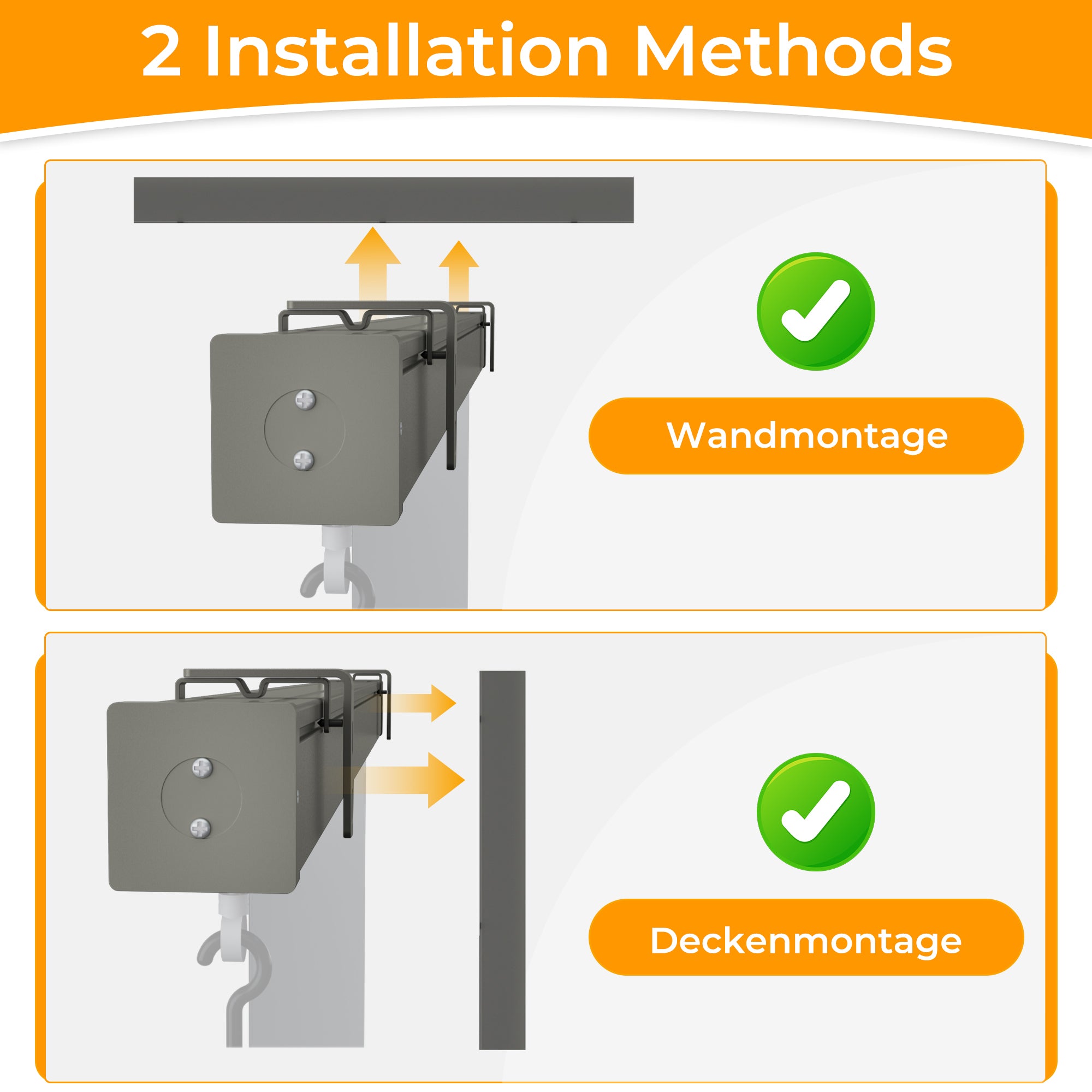 HOMEDEMO Senkrechtmarkise,Außenrollo mit Einstellbare Handkurbel & Alu-Kassette