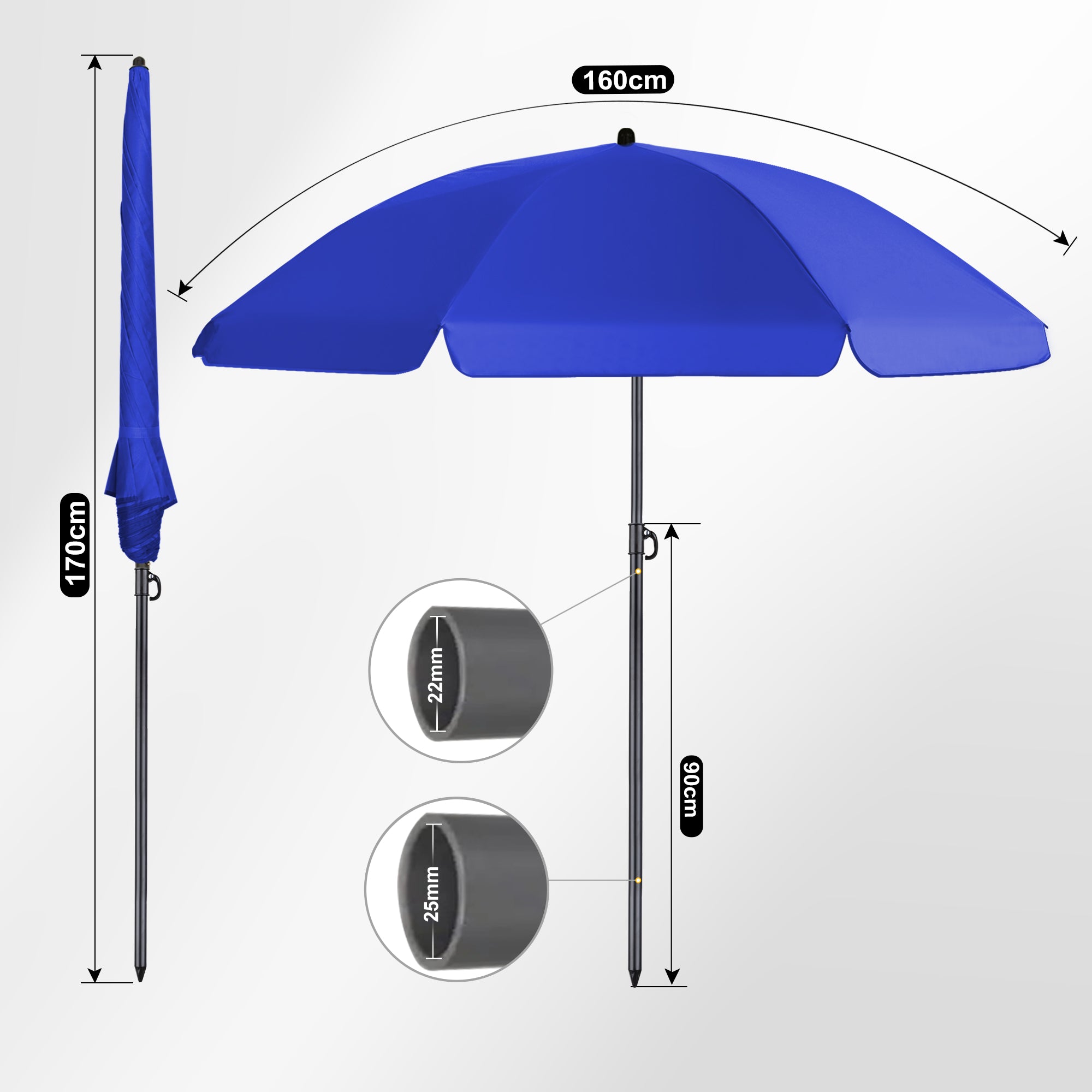 Homedemo Kleiner Strandschirm