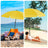 HOMEDEMO Sonnenschirm Strandschirm mit Bodenhülse, Gartenschirm Marktschirm,UV50+