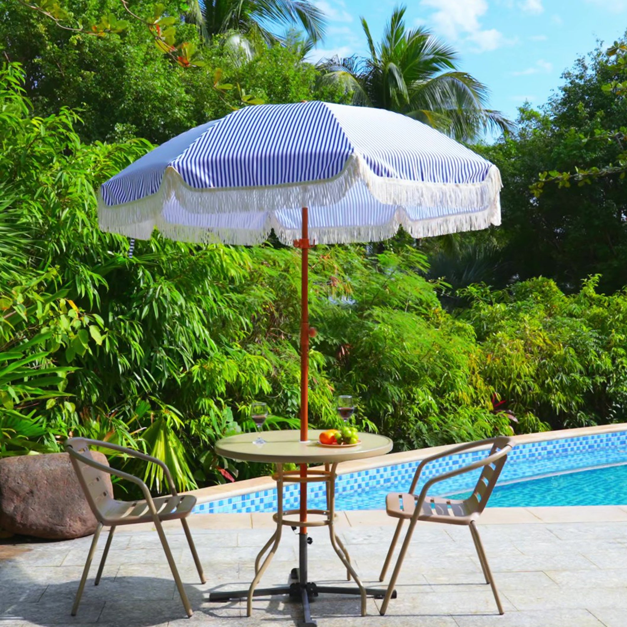 HOMEDEMO Klappbarer Stahl Sonnenschirm-KreuzgestellØ22–32mm