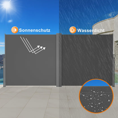 Ausziehbar Doppel Seitenmarkise