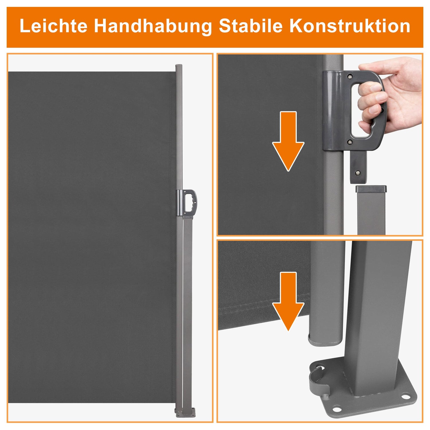 Ausziehbar Doppel Seitenmarkise
