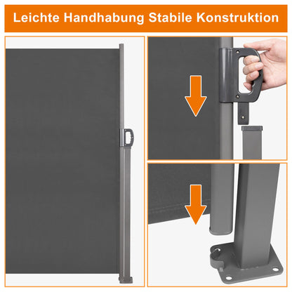 Ausziehbar Doppel Seitenmarkise