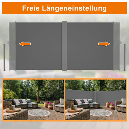 Ausziehbar Doppel Seitenmarkise