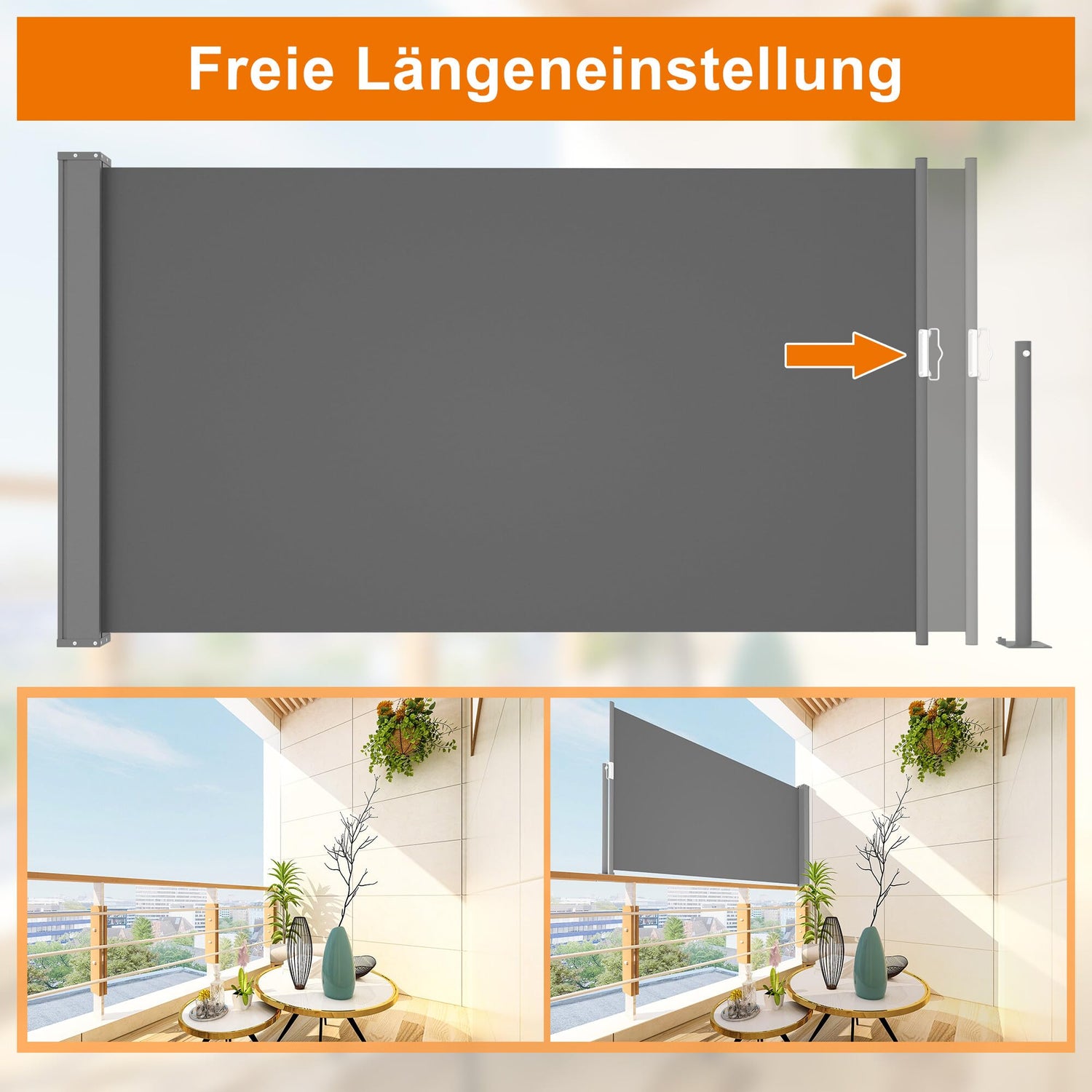 Ausziehbar Seitenmarkise