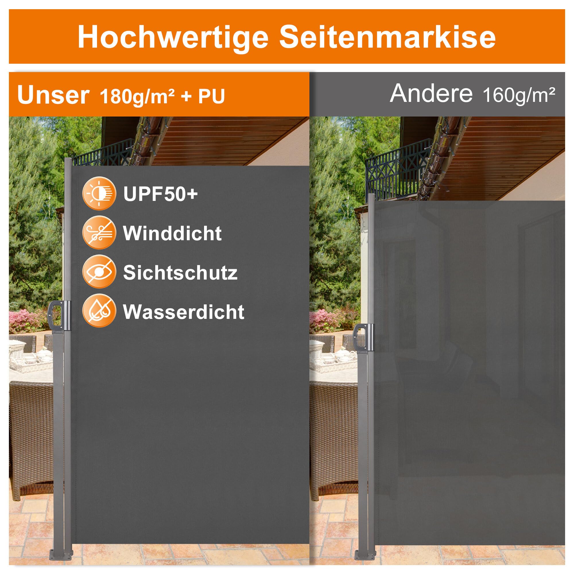 Ausziehbar Seitenmarkise